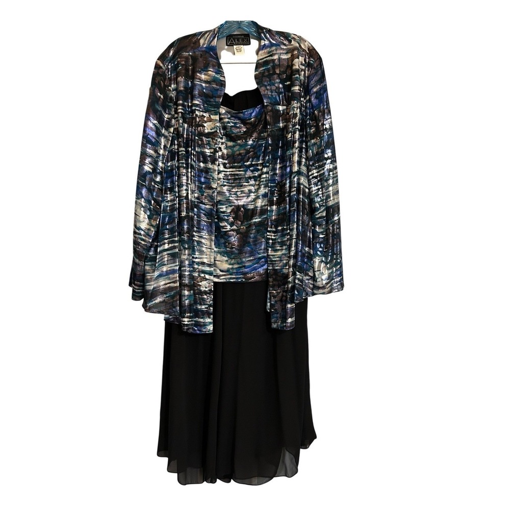 NWT Alex Evenings MOB Wedding Cruise Graduation Twinset Jacket Wide Leg Pants 3X